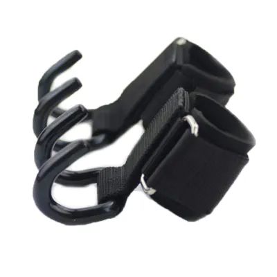 2Pcs Kait Bantu Deadlift Kait Pull UP Alat Bantu Angkat Beban Glove Wrist Support
