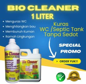 Bio cleaner 1 liter kuras wc solusi septic tank mampet dan bau pengurai limbah organik terbaik