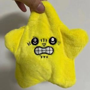 20CM Moving Meteor Keychain Creative Doll Pendant School Bag Crossbody Bag Pendant Keychain Jumping Star Plush Toy Gifts