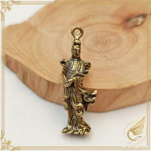 Móc Khóa Phật Giáo Quan Thế Âm Bồ Tát Phổ Độ Chúng Sinh Bằng Đồng Thau Móc Khóa Quan Âm - Đồ Đồng Thuận Tâm