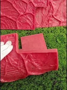 แม่พิมพ์พื้นปูนซีเมนต์ลายนูน หินชนวนสีน้ำเงิน แม่พิมพ์ปูพื้นคอนกรีตอัด แม่พิมพ์ปูพื้นปูนซีเมนต์ เครื่องมือสร้างพื้นผิว