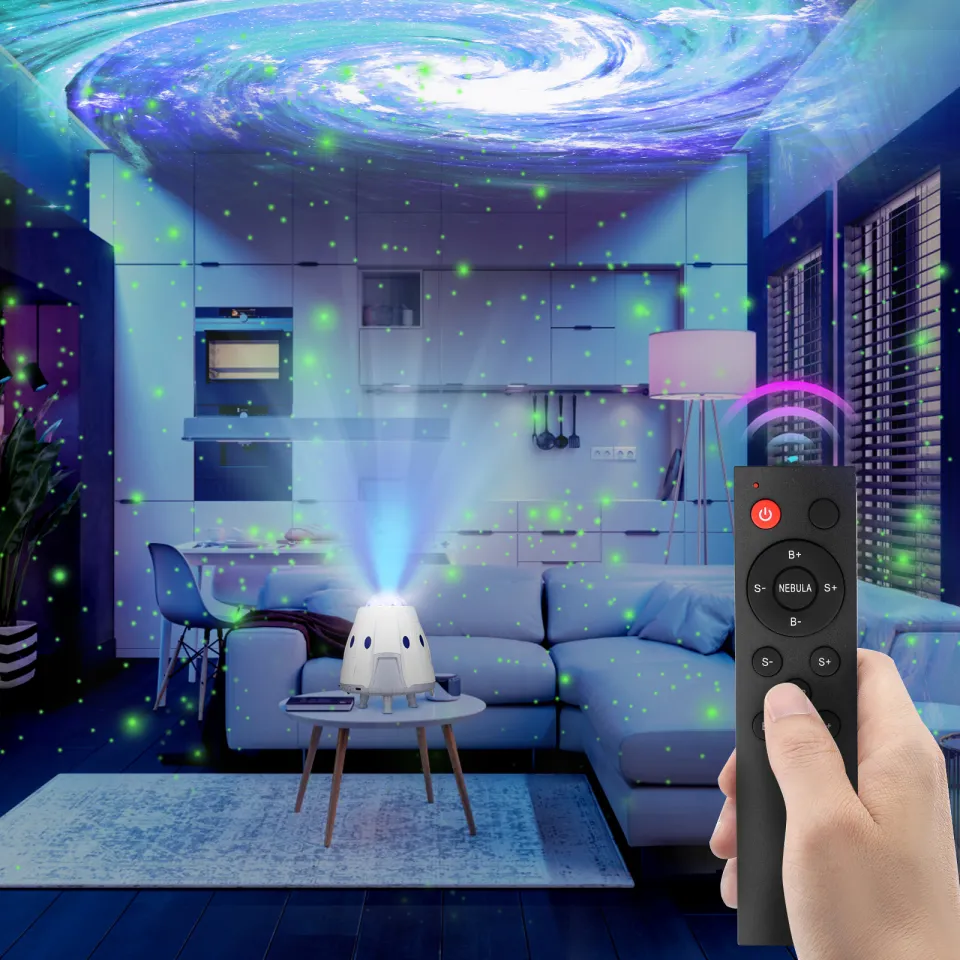 Galaxy Projector, Star Projector 3 in 1 Night Light Projector w/LED Cloud  with Bluetooth Music Speaker for 1-16 Years Baby Kids Bedroom/Game