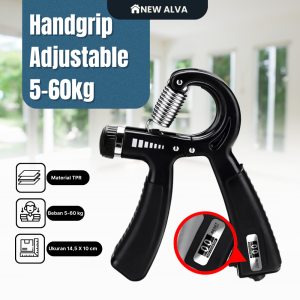 Spring Hand Grip Finger Power Strength Expander 5-60 kg with Counter Alat Latih Otot Tangan Dengan Hitungan Counter Berapa Kali Cengkraman