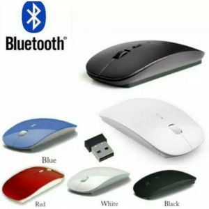 Mouse Bluetooth Usb Wireless Optical Slim Model Tanpa Kabel Colorful Design Pc Laptop