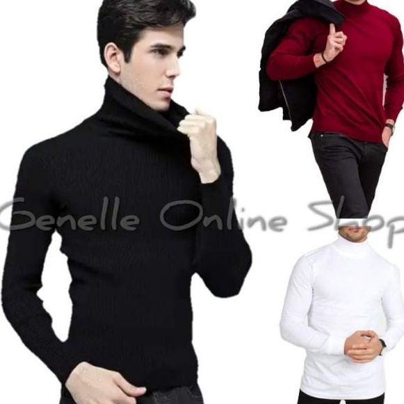 Turtleneck Longsleeve For Men Small To Semi Large Genelle23