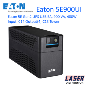 Eaton 5E 900UI-EA Gen2 UPS USB EA 900 VA 480 W Input: C14 Outputs: (4) C13 Tower