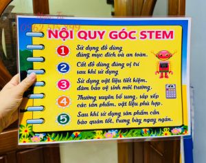 SÉT RỜI GÓC STEM TRANG TRÍ LỚP HỌC - Kèm băng dính