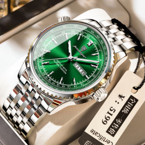 POEDAGAR casual watch for men original waterproof stainless steel calendar luminous watch