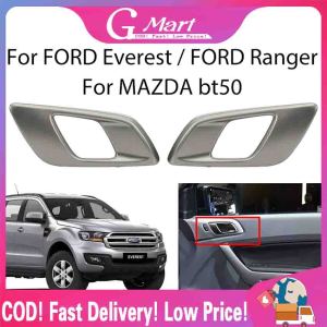 Chrome Door Inner Handle Cover Door Handle Bowl Trim for Mazda BT50 2012 - 2019, 2017 Ford Ranger Truck, and Ford Everest 2015 - 2019 Door-Inner-Handle-Ranger