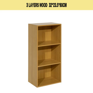EXINHOME 4 Tier Locker Cabinet with door bookcase shelving Wooden Utility Cabinet Open Storage Cabinet Organizer large furniture wardrobe bedroom /living room locker wooden cabinet