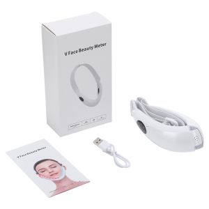 [Agdoad] Face Lifting Device Slim Face Massager Massage Tools V Face Slimming Face Lifter Facial Beauty Instrument Red/Blue Light Therapy Face Slimming Massage Double Chin
