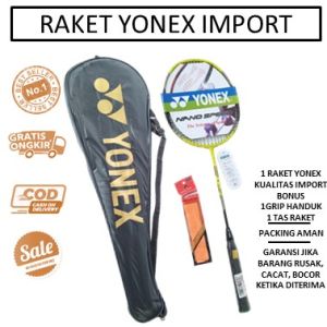 Raket Badminton Bulutangkis YONEX ORIGINAL- BONUS TAS Badminton & GRIP Handuk / Raket yonex / Raket Bulutangkis / Perlengkapan olahraga