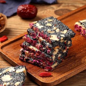 Black sesame pills handmade steamed dried black hair genuine honey pills for hair growth and nourishment