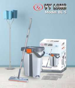 Bộ lau nhà tự vắt thông minh BL5 BÁNH XE CAO CẤP VY LONG bản lau kích thước 38cm tiện lợi bền bỉ giá cả cao đi kèm với chất lượng tốt