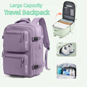 MECOME ดำเนินต่อไป กระเป๋าเป้เดินทาง กระเป๋าหลายช่อง พร้อมที่เก็บรองเท้า กระเป๋าเดินทางธุรกิจ ใหม่ ไม่ซึมน้ำ กระเป๋าเดินทาง ของใช้กลางแจ้ง