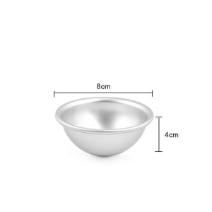 Snow Mei Niang Mold Aluminium Alloy Daifuku Pastry Dessert Mould 3d Practical Half Round Mochi Mold Kitchen Tool