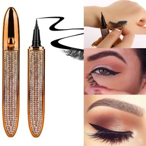 Diamond Magic Eyelash Self Adhesive Eye Liner Pencil No Glue Quick-drying Black Eyeliner Pen Waterproof Eyes Makeup Tools