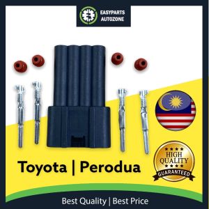 Autozone 4 pin Perodua Myvi Toyota Vios Camry Estima Alphard Avanza Harrier Ignition Plug Coil Male Socket Connector