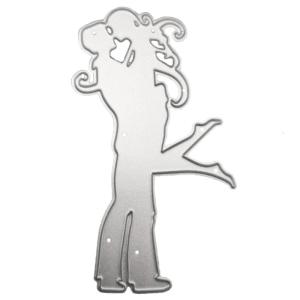 Couple Hug Metal Cutting Dies Scrapbooking Stencil Die Cuts Embossing DIY Photo Album Template Mold Decoration