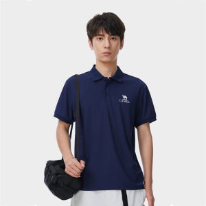 Cameljeans Sports Polo Shirt for Men Summer Quick-drying Breathable Short-sleeved Tops