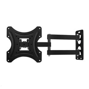 Heavy Duty Steel TV Wall Mount Holder with Adjustable Arm Tilt and Adjust for 26-55inch Flat Panel Displays Black