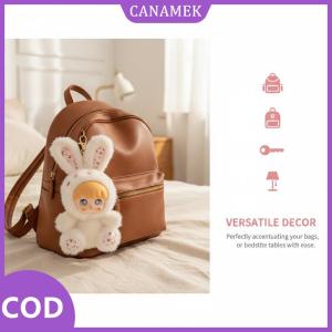 CANAMEK✨ Dễ Thương Xách Tay Bunny Vinyl Búp Bê Keychain Treo Mặt Dây Chuyền Ba Lô Túi Trang Trí Trang Trí Cho Các Trường Học Văn Phòng