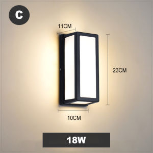 Modern LED wall lamp 18W plastic lampshade wall light Nordic sconces indoor lighting home decor living room bedroom bedside