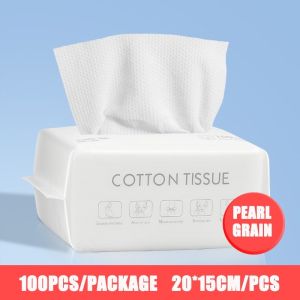 High quality 100PCS Thickening Disposable Wash Face Towel Clean Face Towel Remove Makeup Cotton Facial Tissue