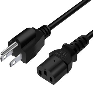 Power Cord for Samsung Sony Plasma TV 6Ft 3 Prong Panasonic Sanyo LG Toshiba Plasma TV Replacement Power Cable Cord