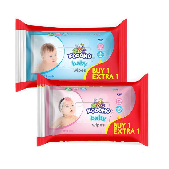 KODOMO Baby Wipes 50 Sheets  / Tisu Basah Tissue Tissu