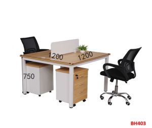Bàn họp bàn làm việc nhóm gỗ MDF ( có tủ ) BH403 - NỘI THẤT LẮP RÁP VIENDONGADV