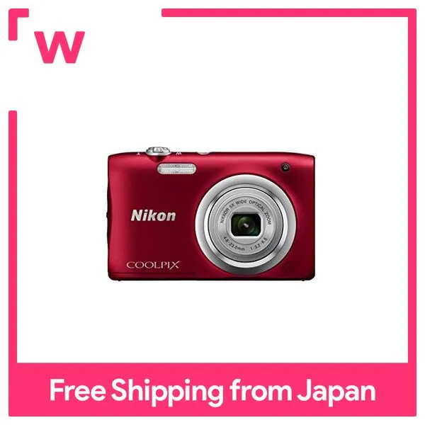 Nikon digital camera COOLPIX A100 5x optical 20,050,000 pixels Red