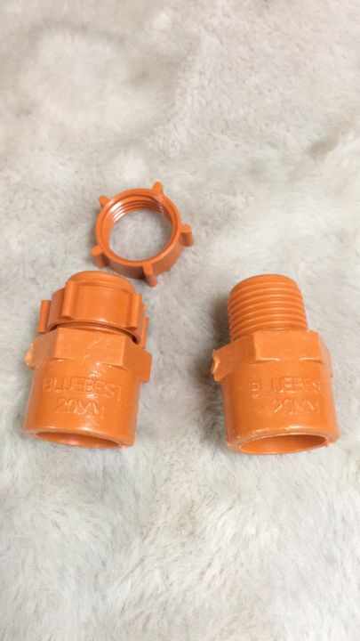 Pvc Orange Male Adapter With Locknut 12 34 1inch Lazada Ph 1002