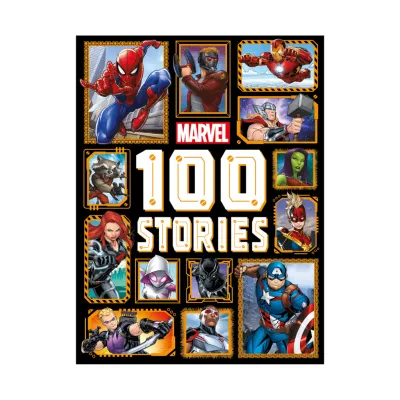Marvel 100 Stories Treasury Collection with Favourite Marvel Universe Characters For Kids