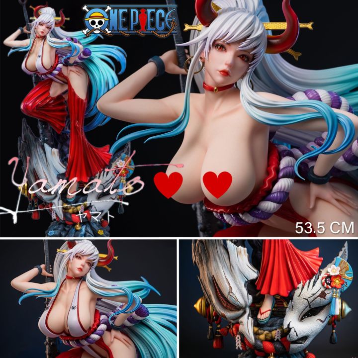 Figure ฟิกเกอร์ Dragon Studio จาก One Piece วันพีซ เต็มพิกัดสลัดจอมลุย วันพีช Yamato ยามาโตะ เทพหมาป่าผู้พิทักษ์แห่งวะโนะคุนิ สูง 53.5 cm ผลปีศาจ อินุอินุ สายโซอน พันธุ์สัตว์มายา โมเดลโอกุจิโนะ มากามิ กลุ่มหมวกฟาง งานปั้น Resin Statue SkyTube Hentai