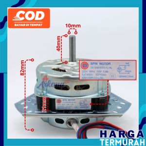 ( PALING MURAH ) MOTOR DINAMO SPIN PENGERING / PEMBILAS UMUM MESIN CUCI 2 TABUNG UNIVERSAL  SPINER KAKI 3