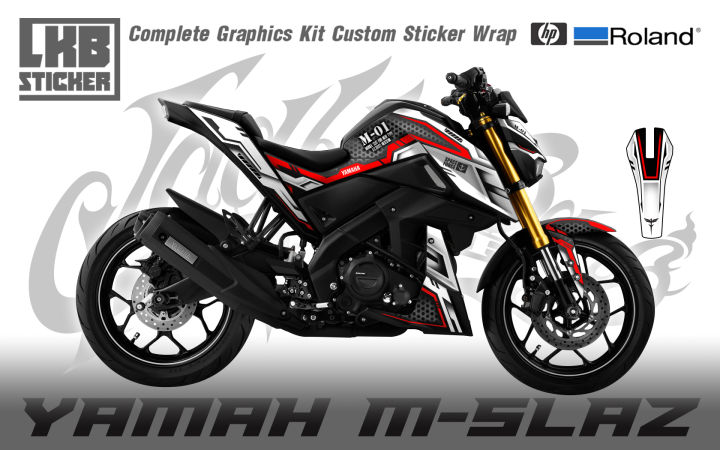 สติ๊กเกอร์แต่งลายรถ YAMAHA M-slaz ลาย Sport V.2 | Lazada.co.th