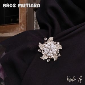 BROS HIJAB HIASAN BERLIAN DAN MUTIARA CANTIK MEWAH PENITI LUCU MOTIF DAUN DAN BUNGA AKSESORIS TERLARIS FASHION WANITA MUSLIMAH HIJABERS JARUM PIN DADA RING HIJAB/ HIASAN BROS KEBAYA