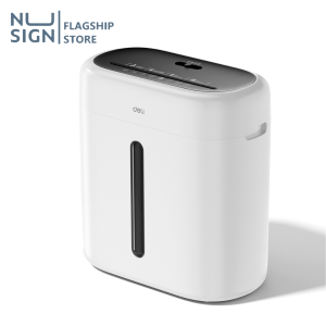 Nusign เครื่องทำลายเอกสาร เครื่องย่อยกระดาษ แบบอัตโนมัติ ทำลายครั้งละ 6 แผ่น ต่อเนื่อง 5 นาที เสียงเบา ดีไซน์มินิมอล อุปกรณ์สำนักงาน Paper Shredder