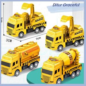 Ditur Kids Toys Car Inertia Sanitation Truck Models Pull Back Engineering Vehicle Fire Engine Boys Toys For Children Gift