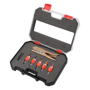 Woodworking Drill Bits Set With Depth Control Include Hole Punching Pliers and Storage Box For Hardwood Plywood Crafting