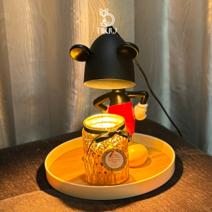 Đèn Đốt Nến Thơm TIKIU Phong Cách KUTE MICKEY MINNIE Phụ kiện trang trí nến thơm Yankee Bath & Body Works 2023