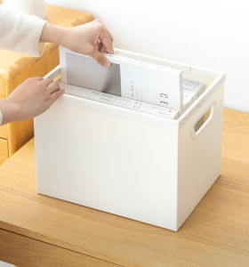 {SG Nextday Delivery}Stackable & Foldable Storage Box A4 Filing Books & Magazine Storage workstation Organizer High Quality PP Material More durable