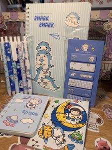 SET đồ dùng học tập mẫu siu cute gồm set bút vở note sổ mini .sổ a5