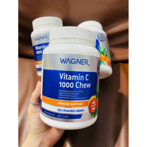 Kẹo Viên bổ sung Vitamin C Wagner Vitamin C 1000 Chew 250 viên - Úc - ✓ Giảm thời gian bị cảm lạnh nếu cơ thể bạn được sử dụng Vitamin C Wagner thường xuyên.    ✓ Hỗ trợ chức năng hệ thống miễn dịch khỏe mạnh.