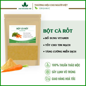 Bột cà rốt nguyên chất sấy lạnh 1kg ( Bột ăn dặm cải thiện thị lực giúp mắt sáng khỏe)- Chợ Thảo Dược Việt