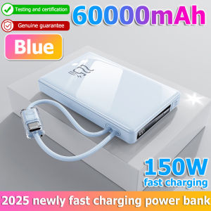 【3C Certification】mini ccc power bank 3c power bank magnetic power bank powerbank powerbank ccc certified power bank 60000mah fast charging mini power bank powerbank original wireless powerbank with 2 cable portable powerbank Type-C 充电宝