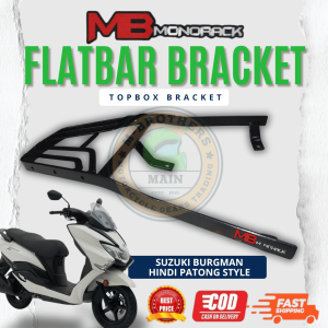 Suzuki Burgman (Hindi Patong Style) Flat Bar MB Monorack Topbox Bracket for Motorcyle