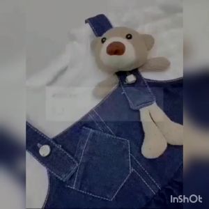 Dress Gemoy Anak Perempuan 2 in 1 Overall Jeans Import Anak Usia Bayi Sampai 4 Tahun