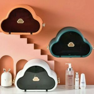 SHENAR RAK AWAN RAK DINDING AWAN MULTIFUNGSI TEMPAT KOSMETIK TISSUE TOILET RAK DINDING